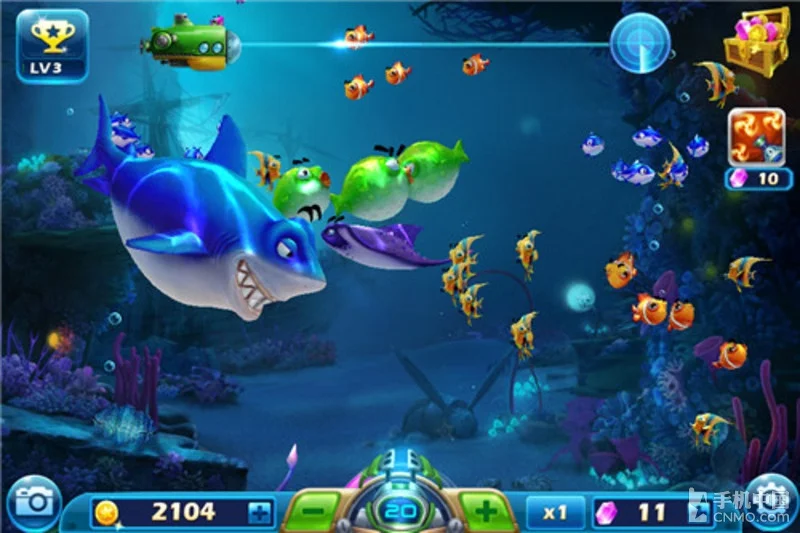 3D捕鱼画面精美，立体深海场景